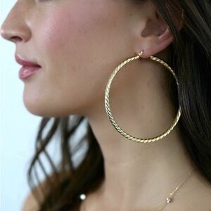 Miranda Frye 18k Gold Plated Selena Hoops